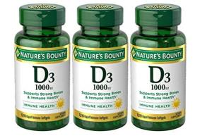Nature's Bounty Vitamin D3, 25 Mcg, Rapid Release Softgels