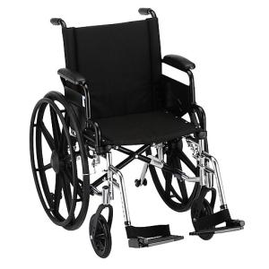 Nova Medical Products Lightweight Wheelchair With Desk Arms And Footrests 18"