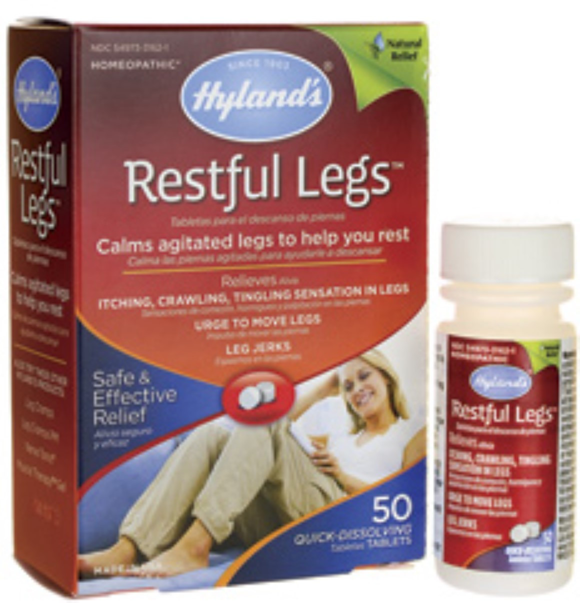 Hyland's Restful Legs Homeopathic Quick Dissolving Tablets 50 Ea Box
