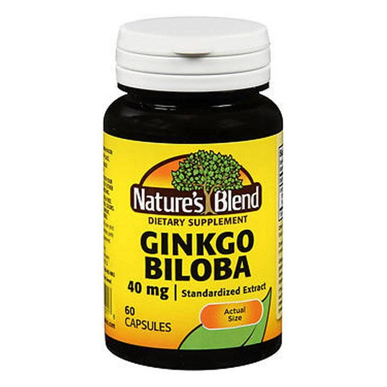Nature's Blend Ginkgo Biloba 40 Mg Capsules
