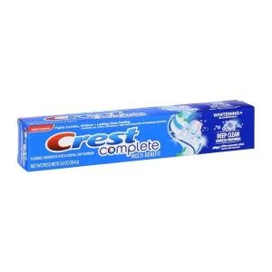 Crest Complete Multi-Benefit Whitening + Deep Clean Toothpaste, Effervescent Mint, 5.8 Ounce