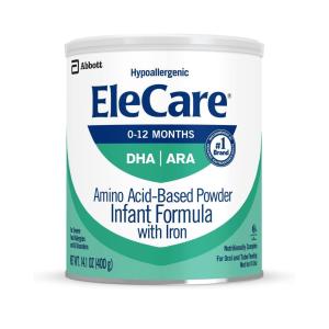 EleCare Hypoallergenic Amino Acid-Based Infant Formula, Baby Formula Powder, 14.1-oz