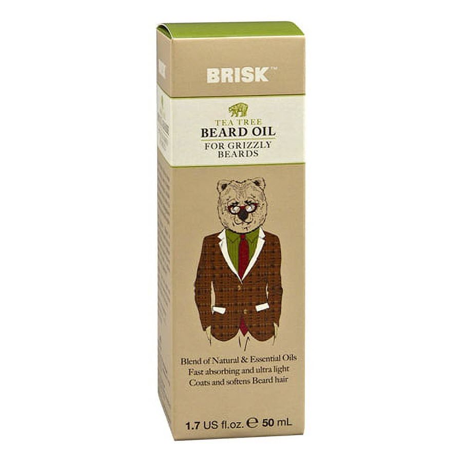 Brisk Grooming Beard Oil Tea Tree - 1.7 Oz