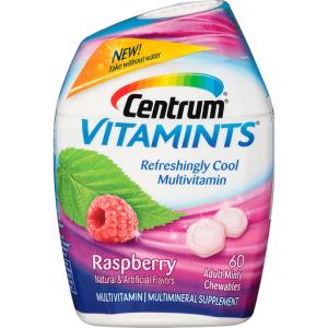 Centrum VitaMints Multivitamin, Refreshingly Cool, Adult Minty Chewables, Raspberry