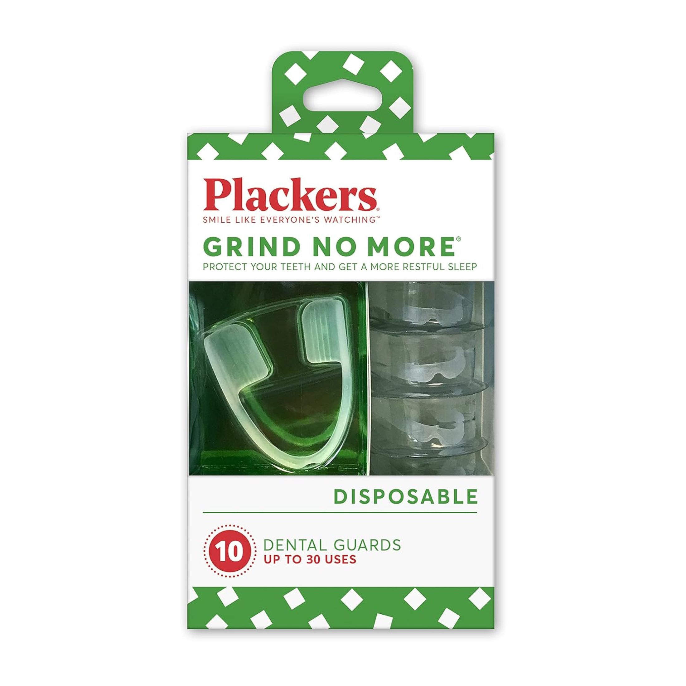 Plackers Grind No More Dental Night Protector - 10ct