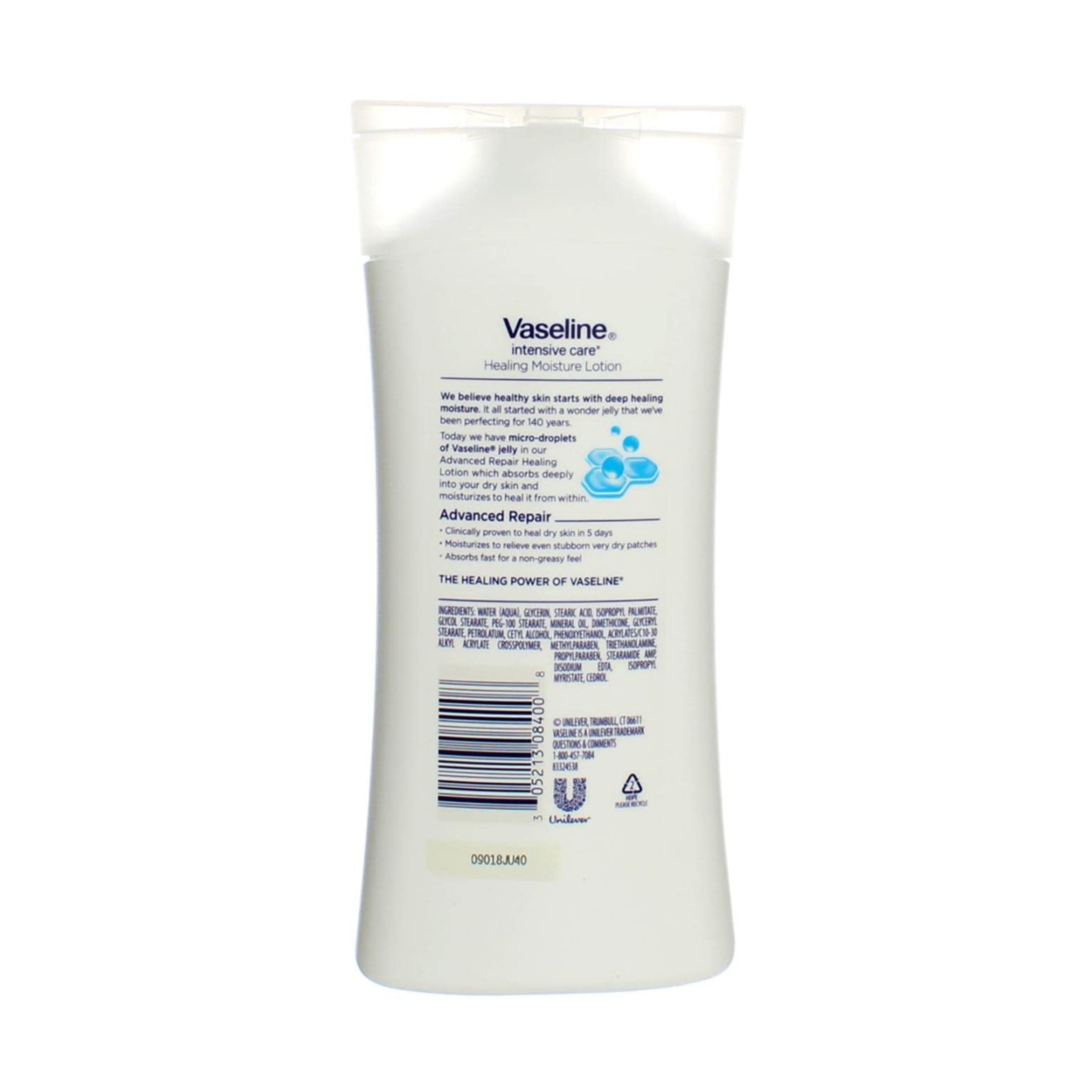 Vaseline Intensive Care Advanced Repair Fragrance Free Lotion 10 Fl. Oz. Squeeze Bottle