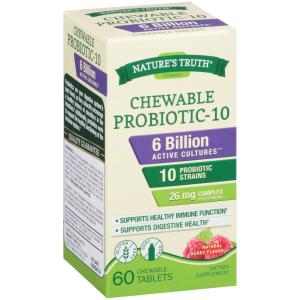 Nature's Truth Probiotic Chewable 6 Billion Natural Berry