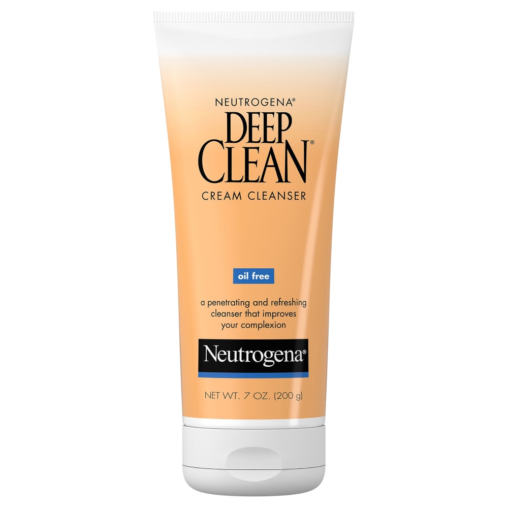 Neutrogena Deep Clean Cream Facial Cleanser, Oil Free - 7 Oz