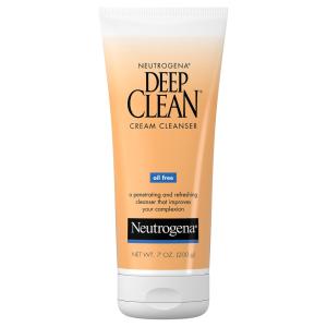 Neutrogena Deep Clean Cream Facial Cleanser, Oil Free - 7 Oz