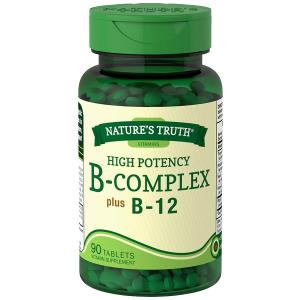 Nature's Truth High Potency B-Complex Plus B-12, Tablets
