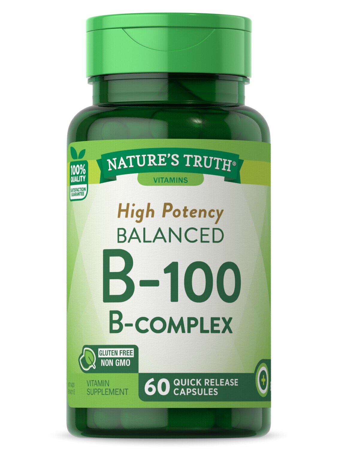 Nature's Truth B Complex, B 100, Balanced, Capsules