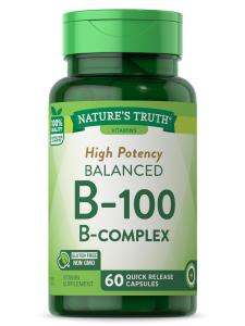 Nature's Truth B Complex, B 100, Balanced, Capsules