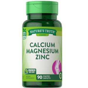 Nature's Truth Calcium Magnesium Zinc, Coated Caplets