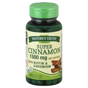Nature's Truth Super Ceylon Cinnamon 2,500 Mg Plus Biotin & Chromium