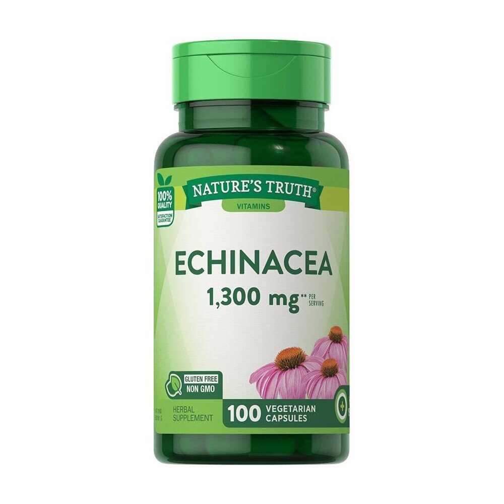 Nature's Truth Echinacea, 1300 Mg, Vegetarian Capsules