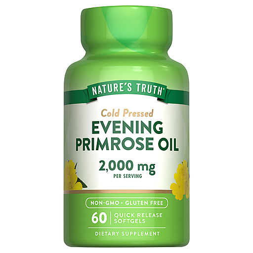 Nature's Truth Evening Primrose Oil 2,000mg Cold Pressed Quick Release Softgels 60ct