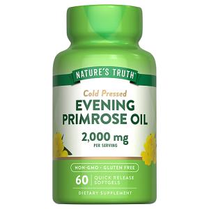 Nature's Truth Evening Primrose Oil 2,000mg Cold Pressed Quick Release Softgels 60ct