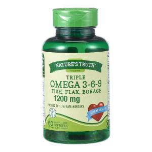 Nature's Truth Triple Omega 3-6-9 Fish, Flax, Borage 3,600 Mg