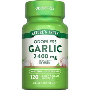 Nature's Truth Garlic, Odorless, High Strength, 1200 Mg, Quick Release Softgels
