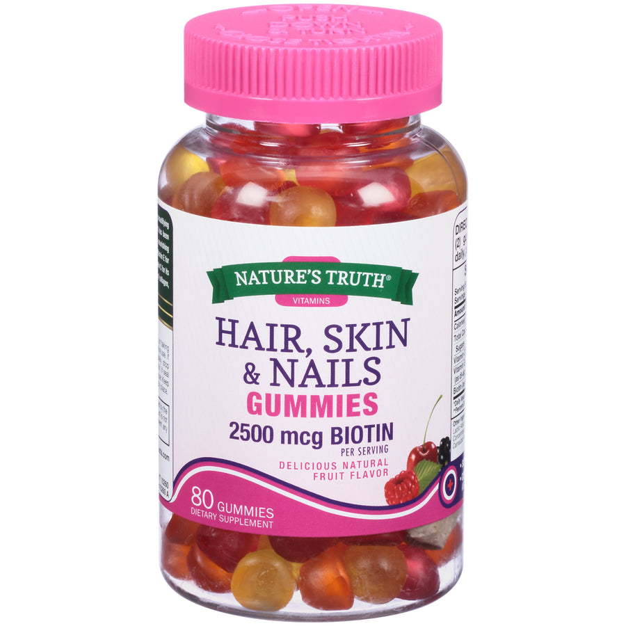 Nature's Truth Goregous Hair Skin & Nail Botin Gummies 2500mcg