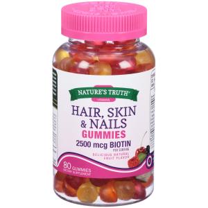 Nature's Truth Goregous Hair Skin & Nail Botin Gummies 2500mcg