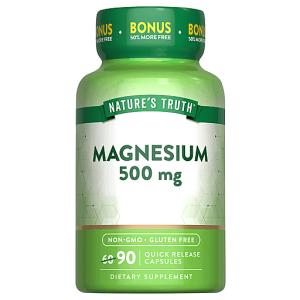 Nature's Truth Magnesium, 500 Mg, Capsules