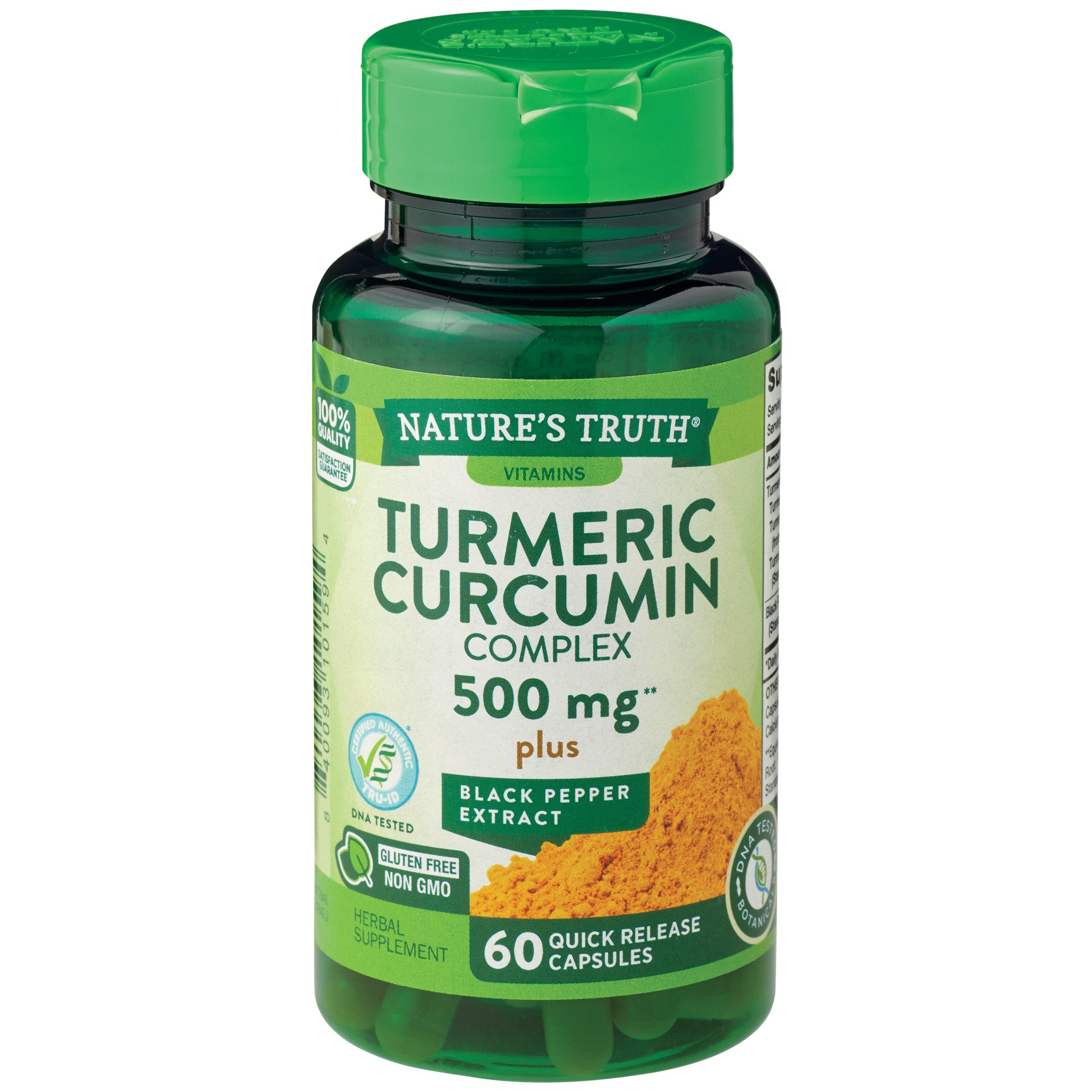 Nature's Truth Turmeric Curcumin Complex 500 Mg Plus Black Pepper Extract