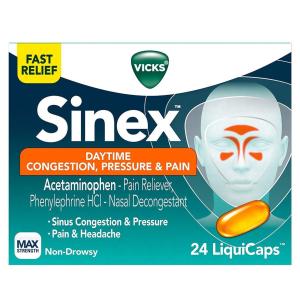 Vicks Nasal Decongestant, Severe, All In One, Sinus, Non Drowsy, Liqui Caps