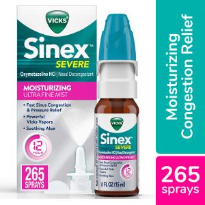 Vicks Sinex Severe Moisturizing Ultra Fine Mist Nasal Decongestant 0.5 Fl Oz