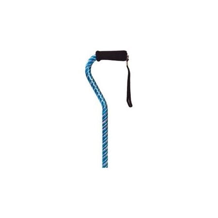 Essential Medical Supply Cane Laser Cut Offset Blue