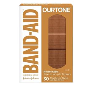 Band-Aid Adhesive Bandages, Flexible Fabric, Assorted Sizes