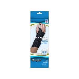 Scott Wrist Support Specialties Sportaid Black Deluxe Brace, Large, Left, Supports Braces