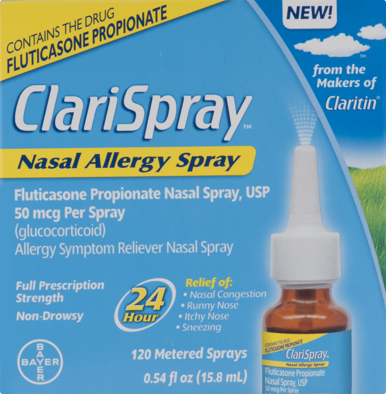 ClariSpray 24 Hour Non-Drowsy Nasal Allergy 120 Metered Sprays, 0.54 Fl Oz