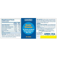 Geri-Care Eye Vitamin With Lutein Supplement Tablet 60 Per Bottle