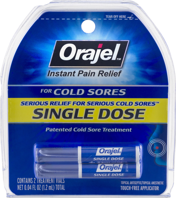 Orajel Cold Sore Treatment, Single Dose