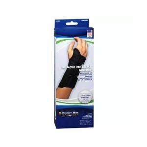 Sport Aid Black Deluxe Wrist Brace Small Left - 1 Ea