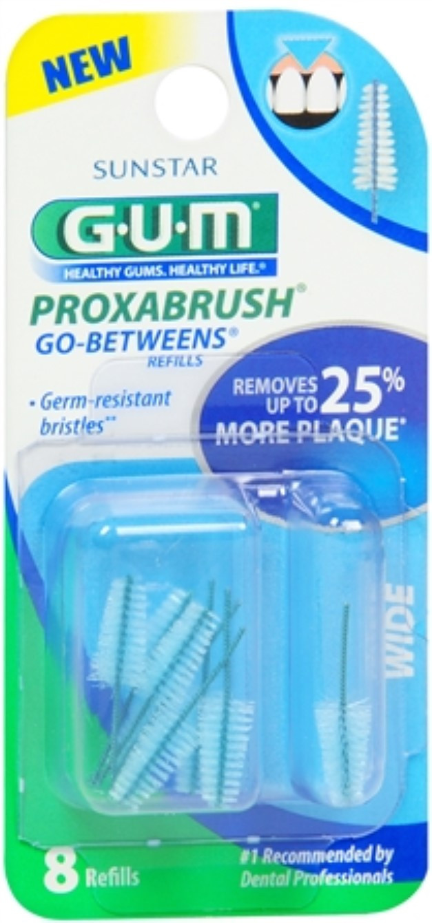 GUM Proxabrush Go-Betweens Refills, Wide