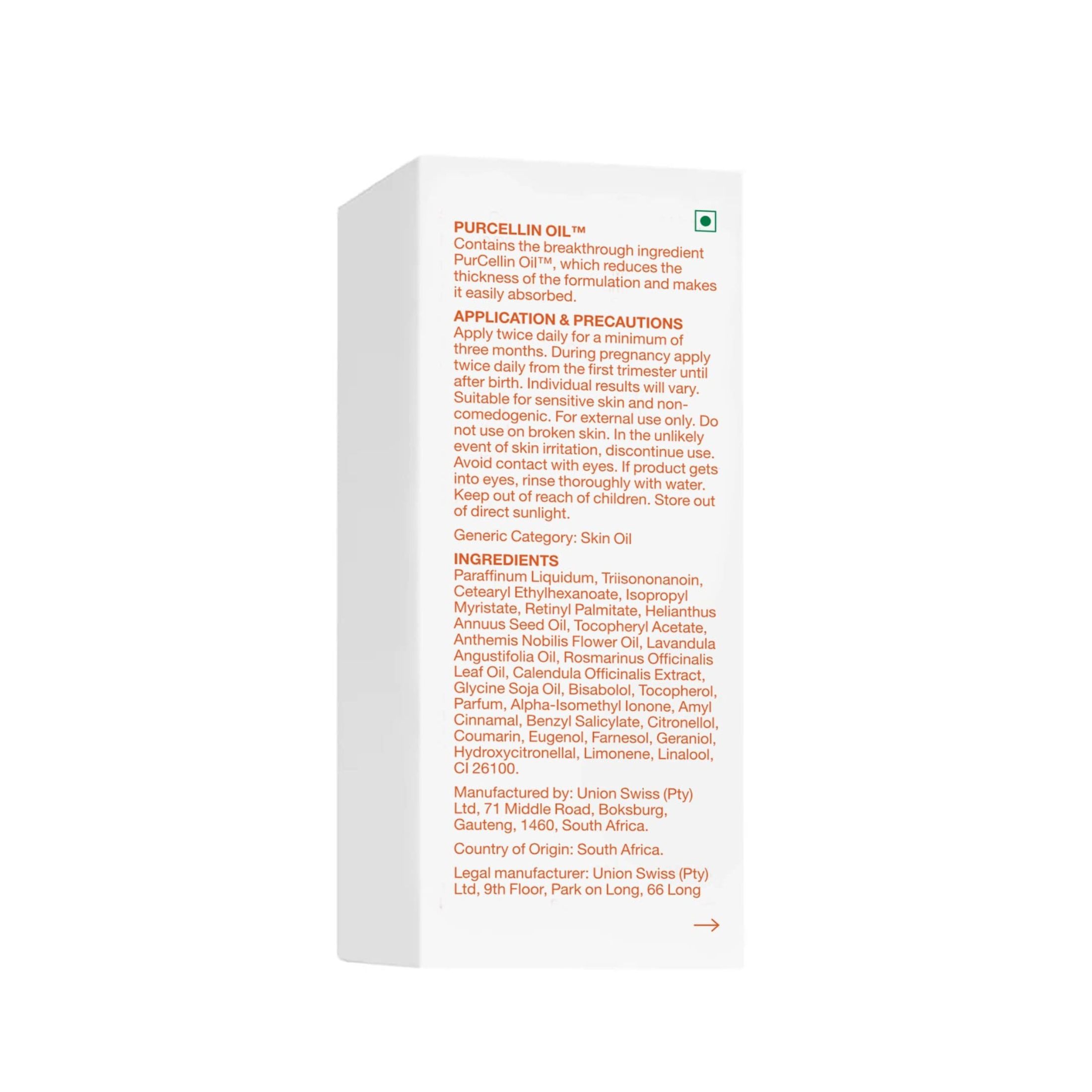 Bio-Oil Skincare Vitamin E For Scars, Stretch Marks And Uneven Skin Tone 60ml