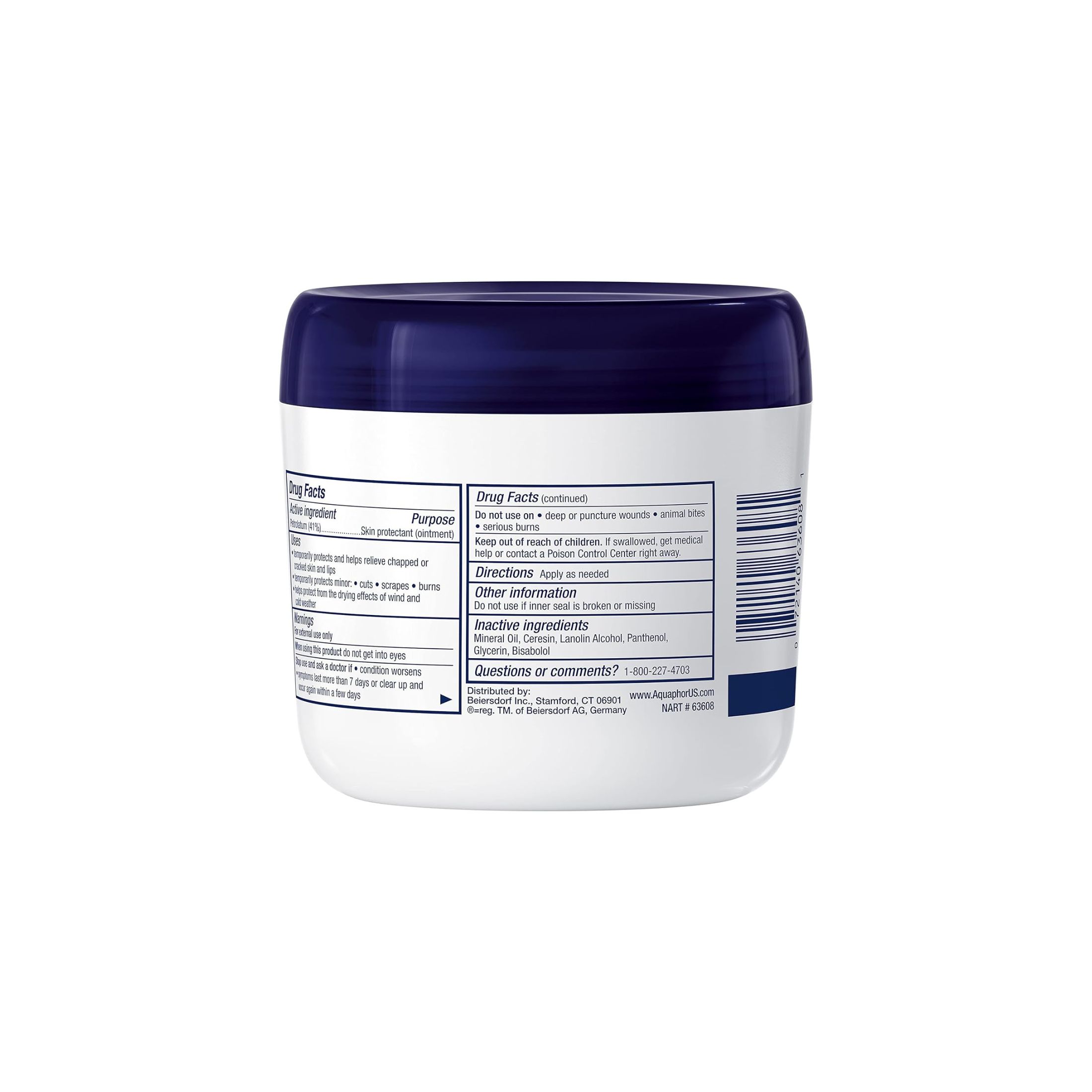 Aquaphor Healing Ointment, Advanced Therapy, For Dry, Cracked, Or Irritated Skin