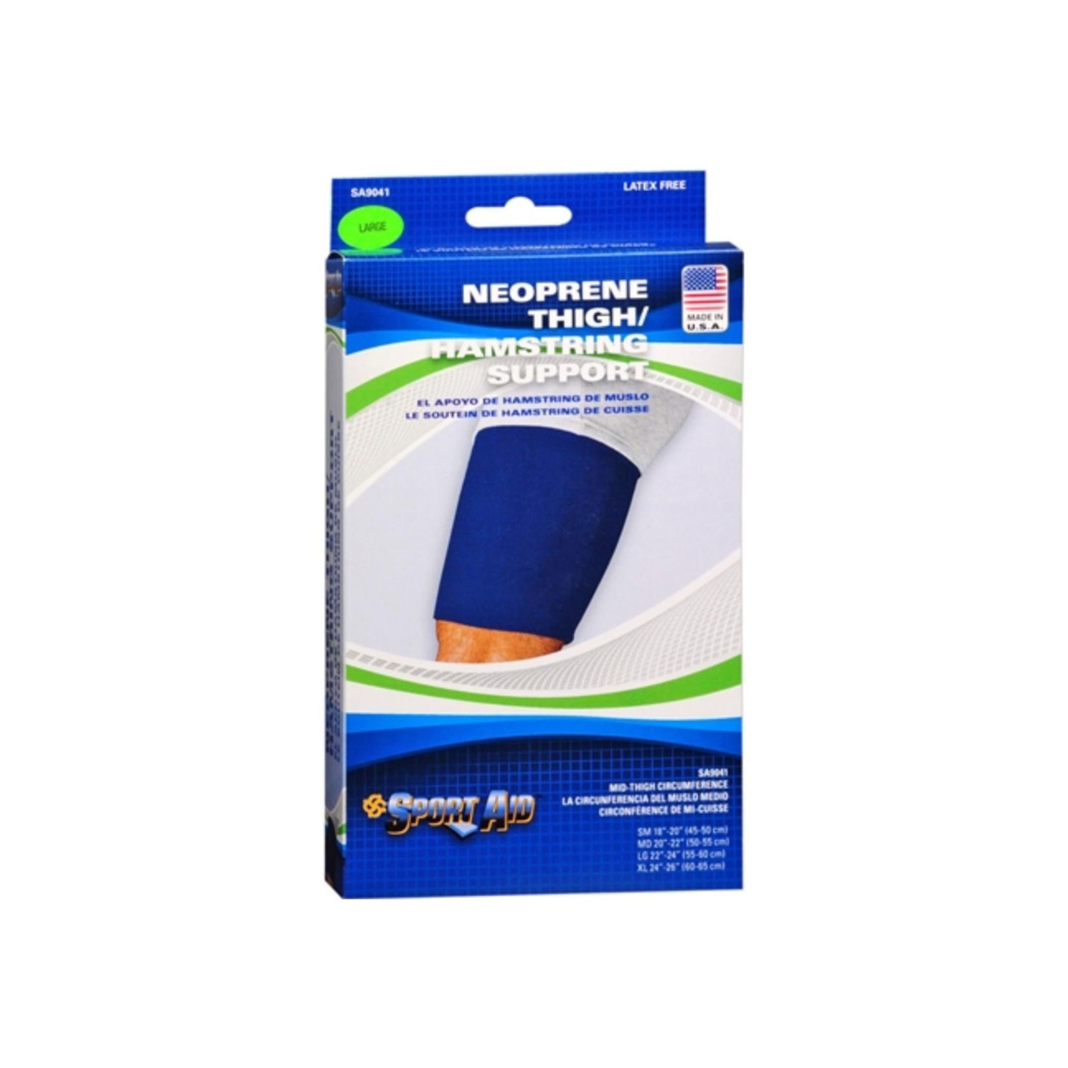 Sport Aid Neoprene Slip-on Thigh Support Large 22 -24