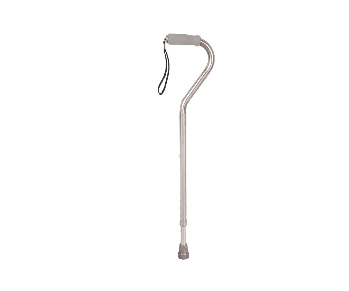 Drive Medical Cane Foam Offset Silver