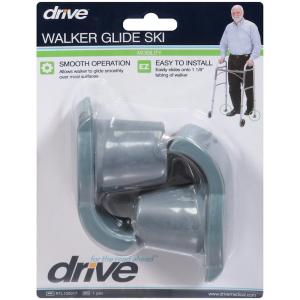 Drive Medical Walker Glide Ski, Gray, 1 Pair