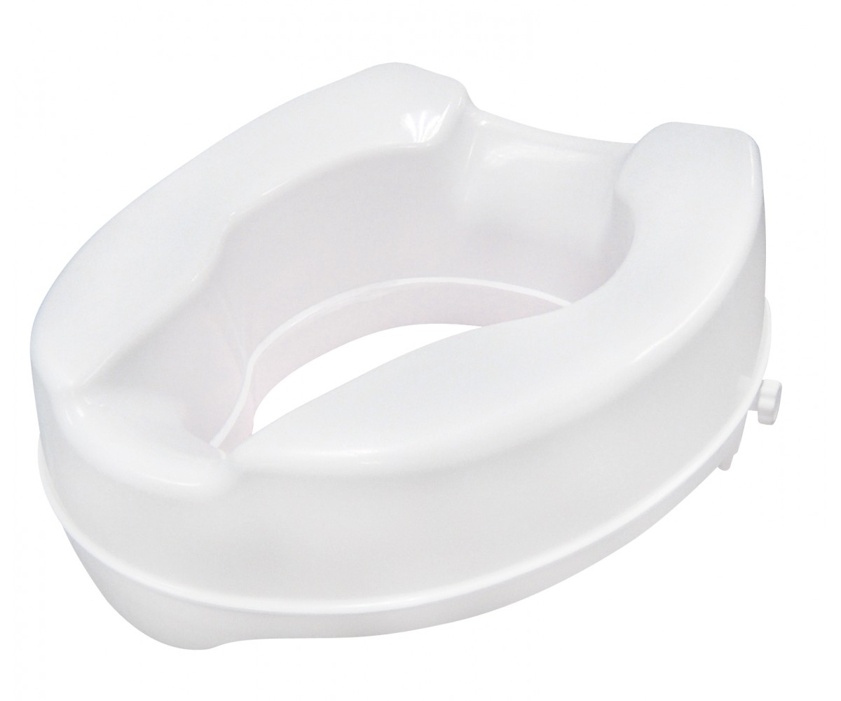 Drive Medical Raised Toilet Seat With Lock 4 White