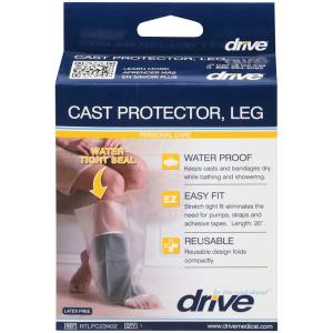 Drive Medical Waterproof Leg Cast Protector, Clear