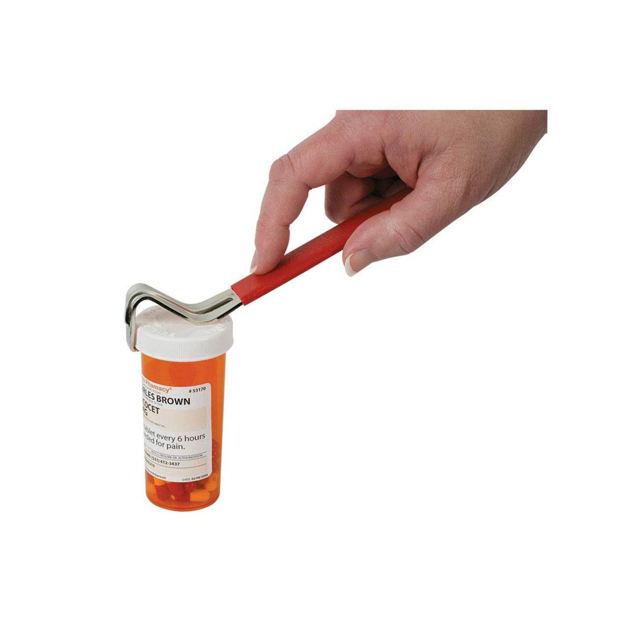 Ezy Dose Vial Cap Opener 6-1/2 Inch Length Red 23298