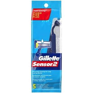 Gillette Sensor 2, Razors, Disposable, Lubrastrip Fixed