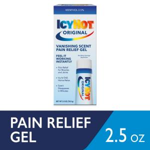 Icy Hot Original Vanishing Scent Pain Relief Gel 2.5 Oz