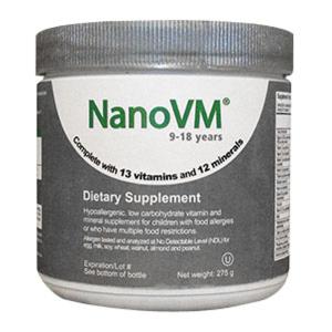 Solace Nutrition NanoVM 9 - 18 Years Pediatric Oral Supplement Unflavored 275 Gram Jar