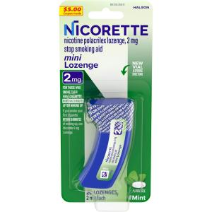 Nicorette Mini Nicotine Lozenges To Help Stop Smoking, 2 Mg, Mint Flavor