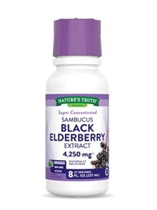 Nature's Truth Liquid Sambucus Black Elderberry Extract 4,250 Mg